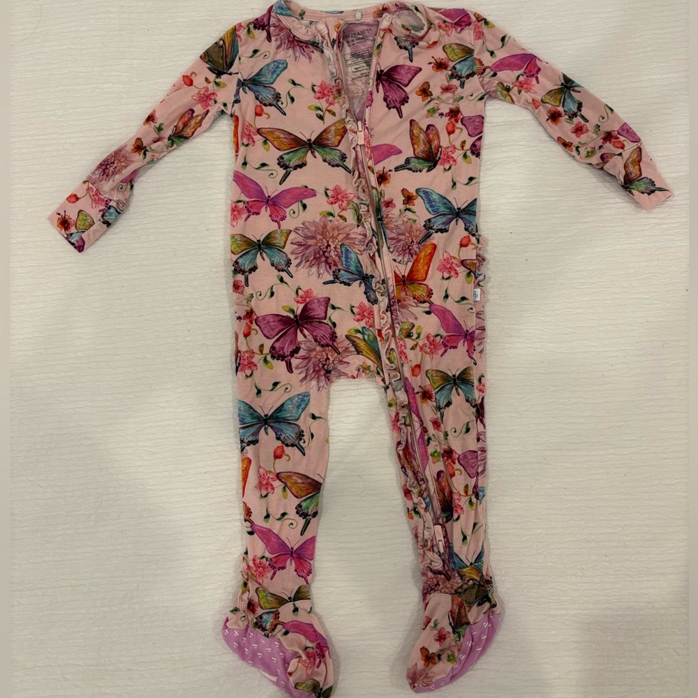 Posh Peanut Butterfly Print Onesie